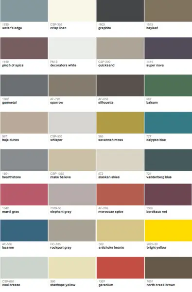 BenMoore kaikki värit