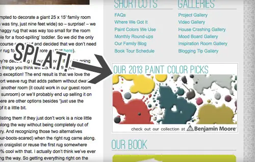 BenMoore-painike sivulla