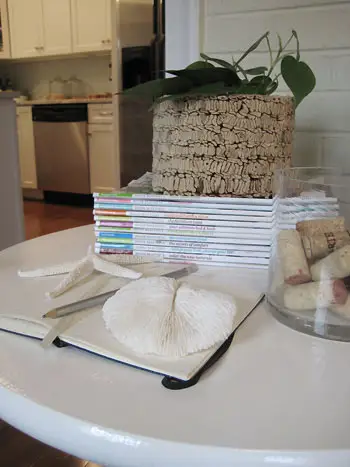 DIY 정물 사이드 테이블 엔드 테이블 받침대 흰색 테이블