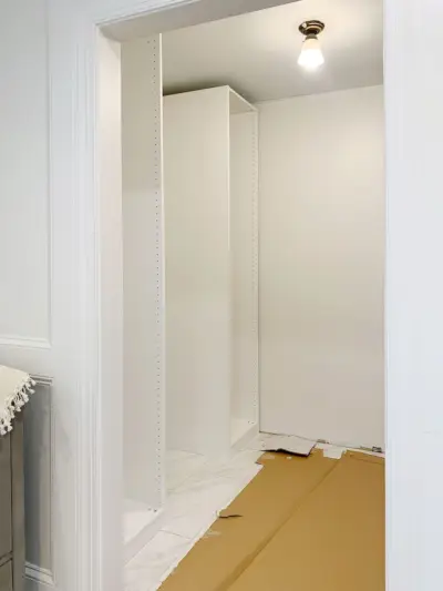 Ikea Pax Boxen Ingebouwde hoofdkastrenovatie