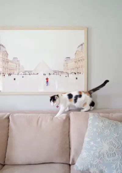 geslagen kunstcollectie met Parijs-thema