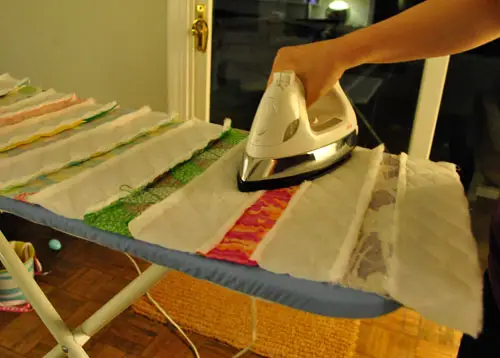 Quilt terug strijken