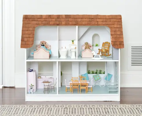 T poppenhuis volledig open zijde