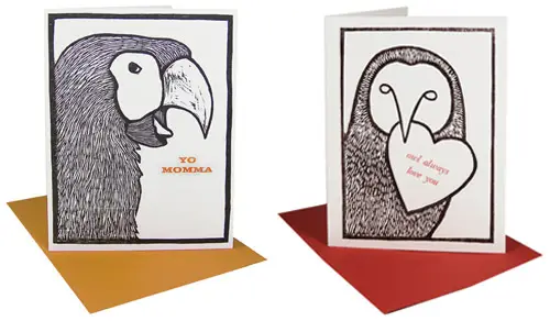 Ambachtelijke eerlijke vogelhoutsneden