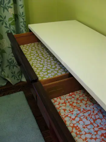 DIY-project voor het bekleden van lades