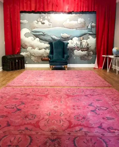 Idee Per La Camera Dei Bambini Una Stanza Delle Favole Con Tappeti Rosa