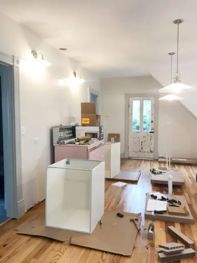 Strandhuiskeuken Eén doos Klaar
