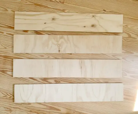 DIY-kanaal getuft hoofdeinde houtstukken