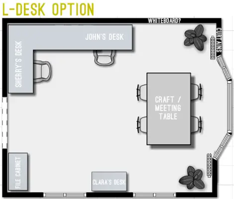 Možnosť OffPlan L Desk 2