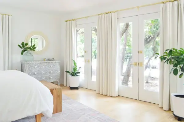 Florida Onze slaapkamer richting gordijnenhoek