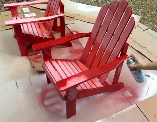 Proceso de pulverización de Adirondacks