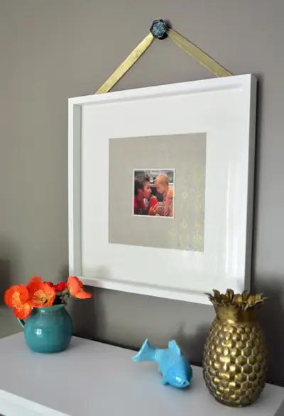 Kunst die in de slaapkamer hangt met BM Sparrow-muren