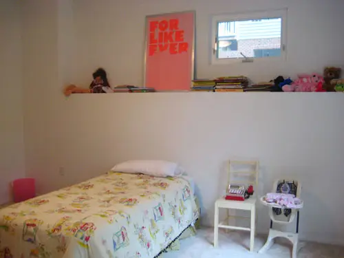 Olivia's kamer vóór de make-over