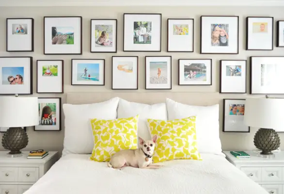 Beige-verf-bed-met-hond-frame-galerij