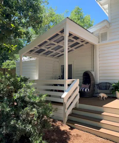 Florida Huis Buitenkant Na Mei Overdekte Veranda