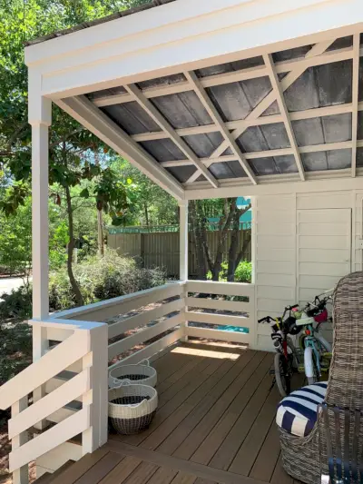 Florida House exterieur na mei overdekte veranda onderzijde
