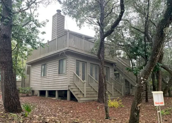 Florida huisbuitenkant vóór slaapkamerhoek
