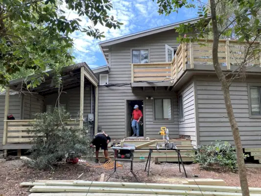 Florida House exterieur vooruitgang veranda herbouw