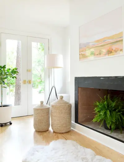 Florida huisvloeren slaapkamer open haard