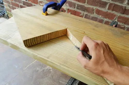 Stringers 19 Tweede stringer markeren