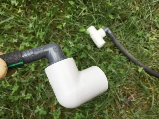 irrigatiesysteem PVC-schroefdraadconnectoren voor zwenkpijpelleboog