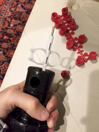 rood mondstuk toevoegen aan Hunter PHP-sprinklerkop