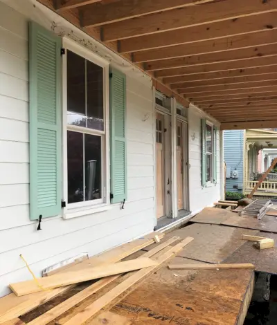 Duplex buitenluik volledige veranda