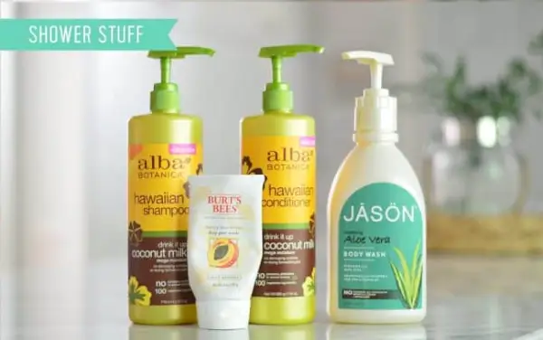 Champú acondicionador y gel de baño natural