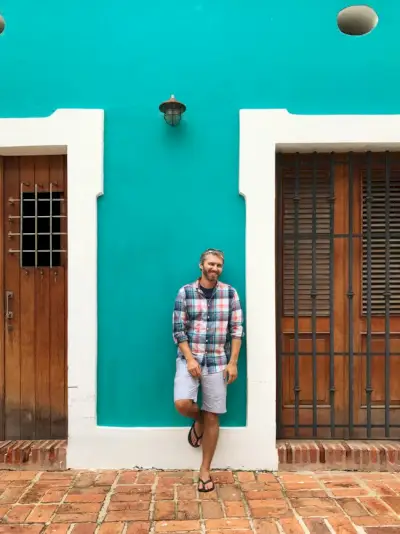 Puerto Rico Kleurrijke oude SanJuan Teal John