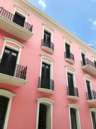 Puerto Rico Kleurrijk Oud San Juan Roze