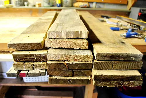 Pallets Planken verwijderd