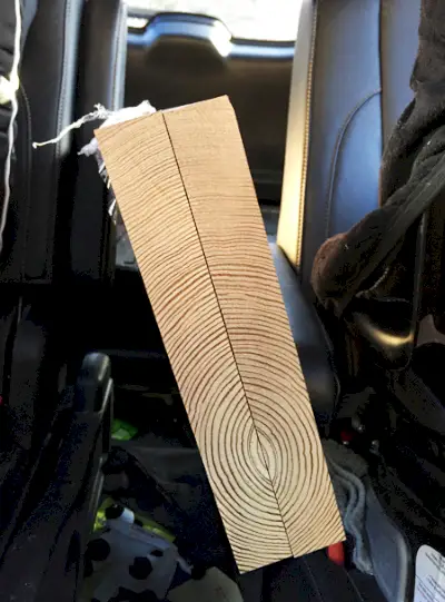 teruggewonnen houten planken ringen detail