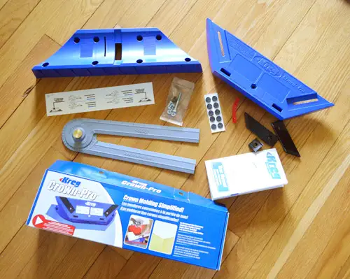 kreg Crown Pro Box met hoekzoeker en kroonsnijplatform