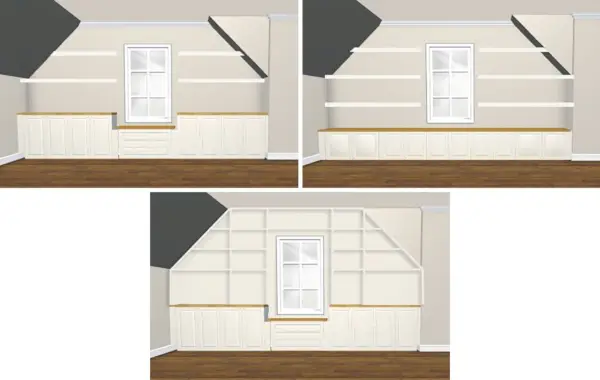 Ikea keukenplannerideeën voor ingebouwde kasten in bonuskamers