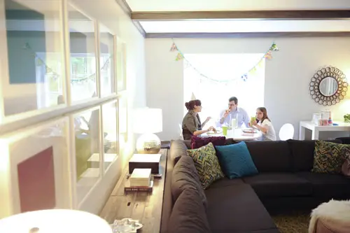 Woonkamer eten
