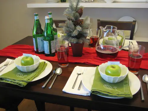 Kerstvakantie Tafelset