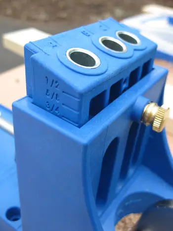 Kreg Jig-hoogte instellen