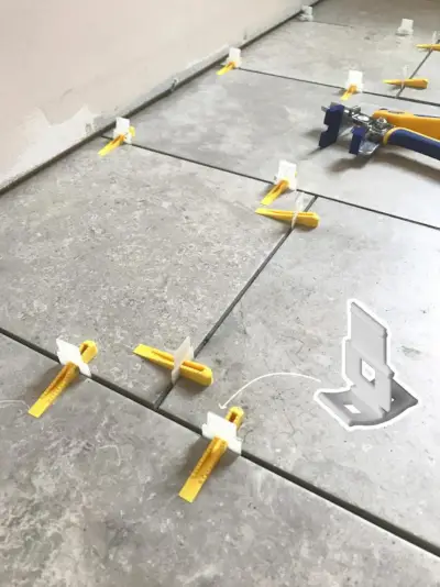 Strandhuis tegelclips in de halbadkamer