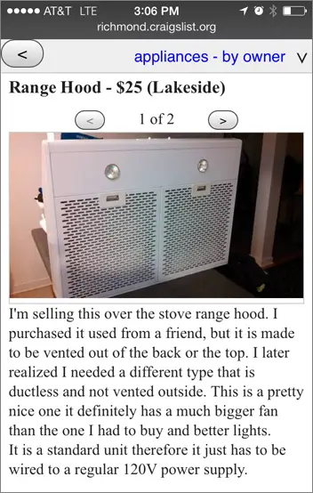 Hood 2 Craigslist Reklamı