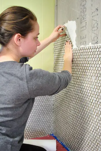 Tile2 Beginnende achterwand