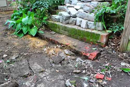 Excavar hormigón triturado