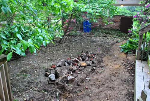 Patio excavado