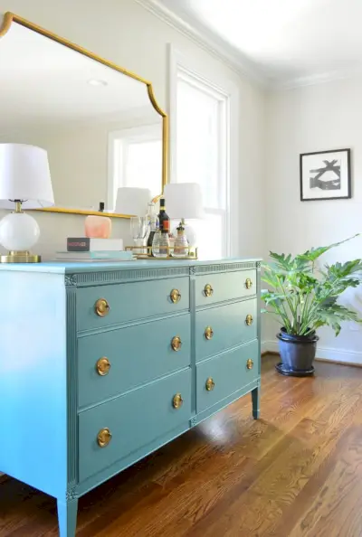HouseCrash Statige Zitkamer Blauw Dressoir1500