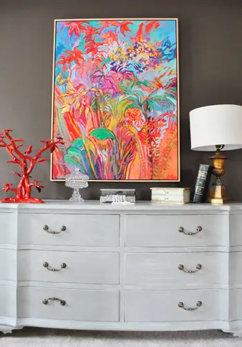 Homearama grijze slaapkamer art