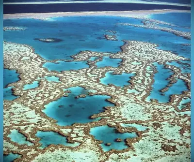 Inspiring view of the Great Barrier Reef in Australia.