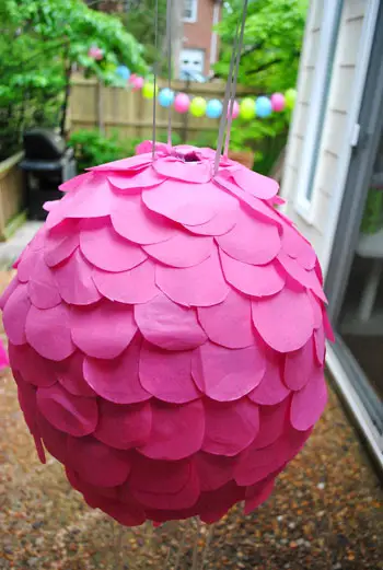 Pinata buiten klaar
