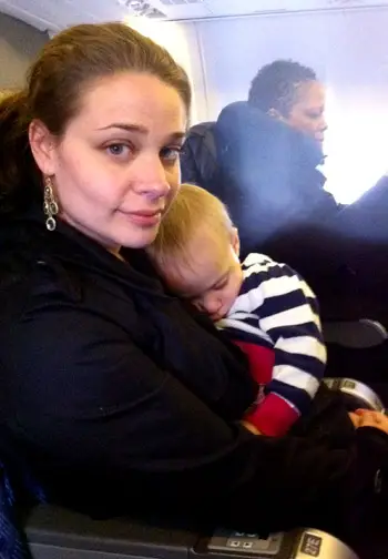 Reis slaperige moeder