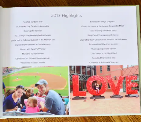 Gadagrāmatas svarīgāko notikumu lapa