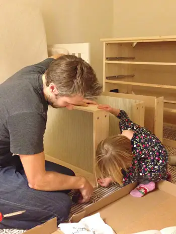 Fjell Clara helpt papa 1