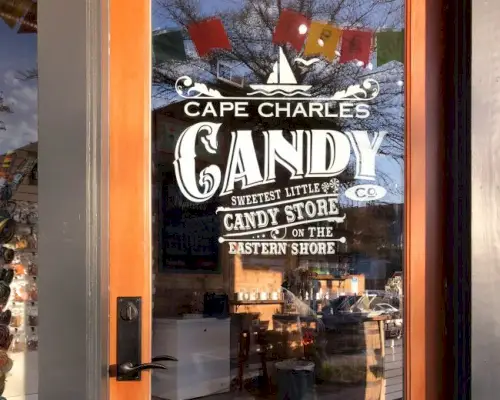 Cape Charles Candy Co-logo aan de oostkust van Virginia
